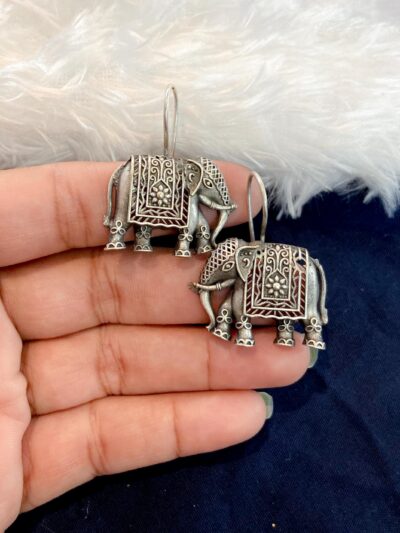 Brass Earring Elephant loop