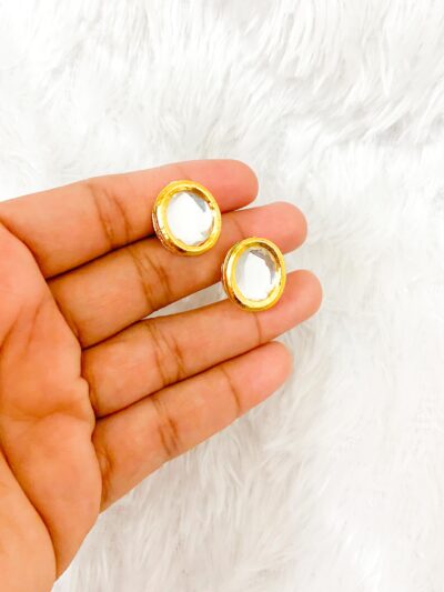 Golden Kundan Earrings