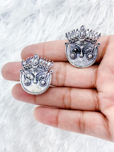 Brass Earring Lord Durga mata studs