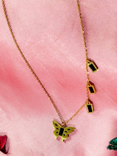 Butterfly Charm Gold Necklace