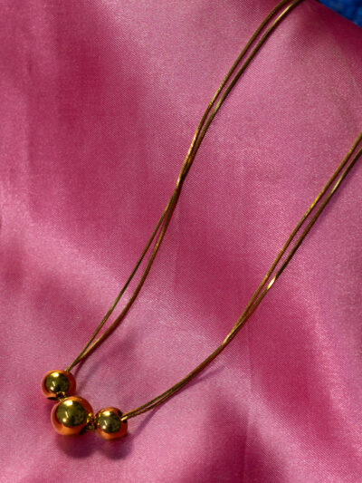 Layered Ball Bead Necklace