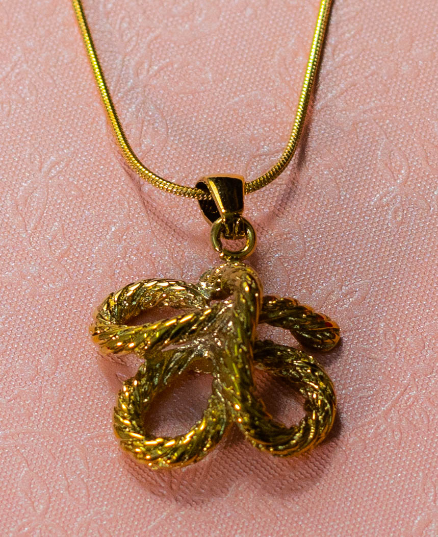 Layered Heart & Herringbone Necklace Set - Image 2