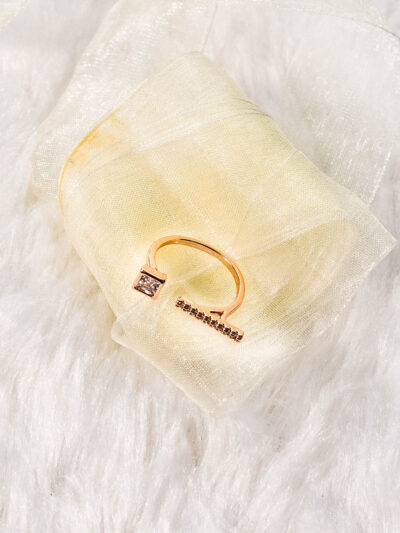 Open Cuff Crystal Accent Ring