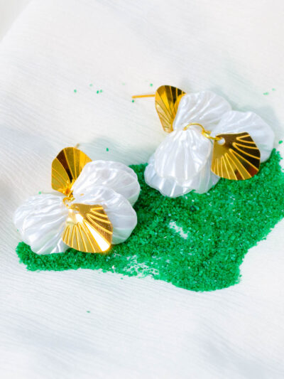 Luminous Petal Drop Earrings