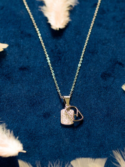 Dazzling Dual-Heart Pendant Necklace
