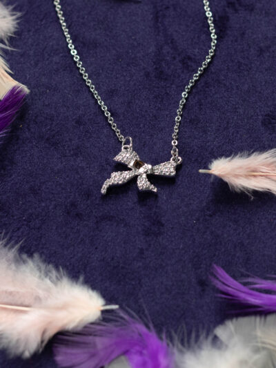 Crystal Bow Necklace