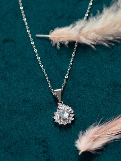 Crystal Cluster Pendant Necklace
