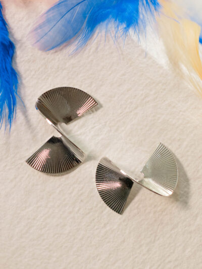 Art Deco Fan Stud Earrings