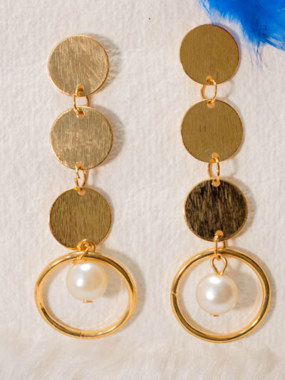 Modern Pearl Drop Earrings