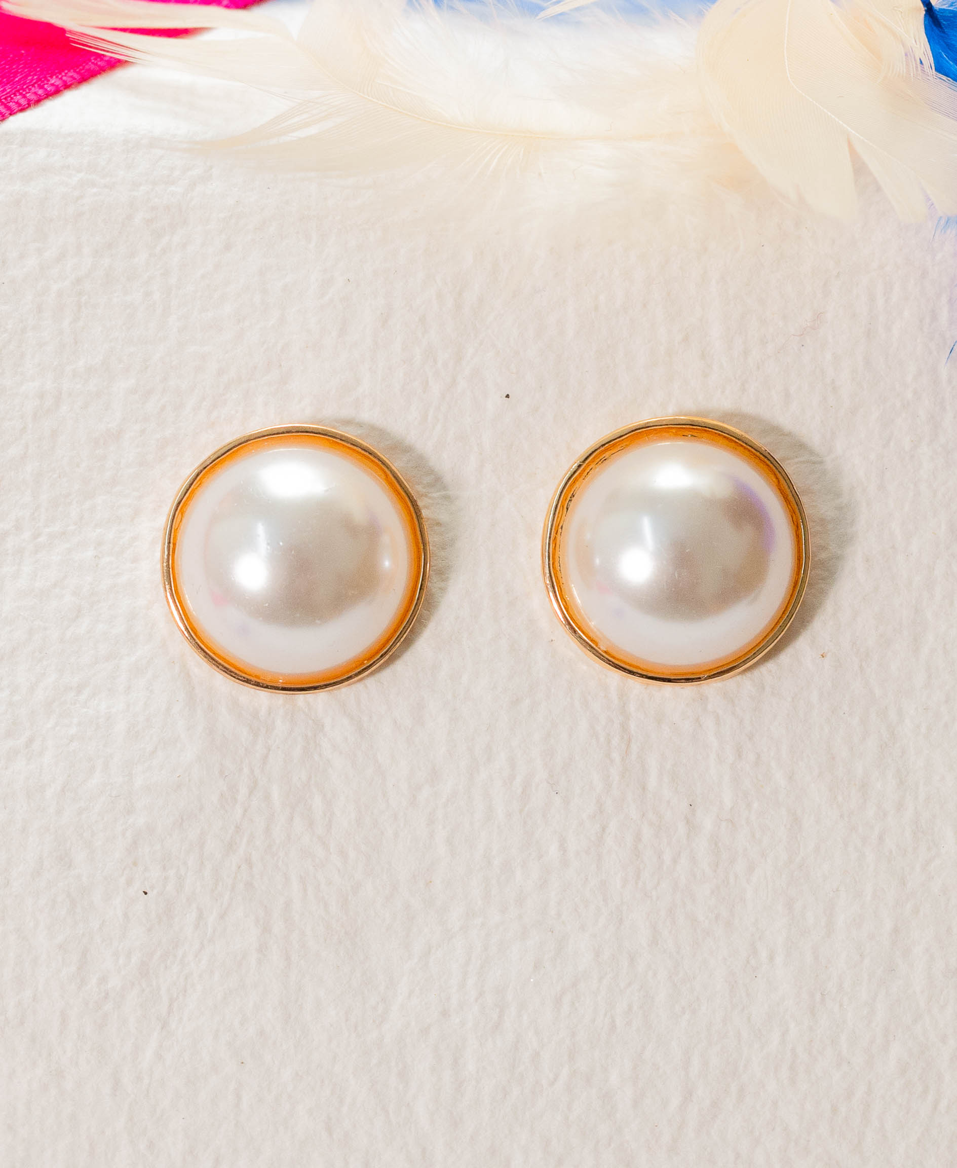 Classic Pearl Stud Earrings