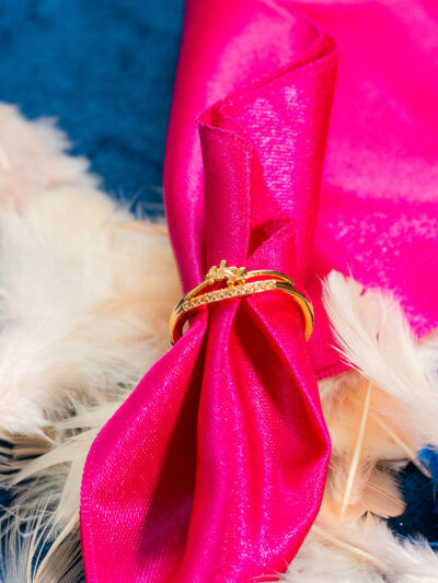 Delicate Crystal Branch Ring