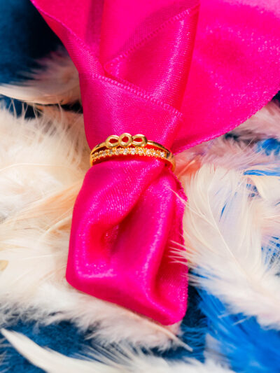 Triple Circle Crystal Ring