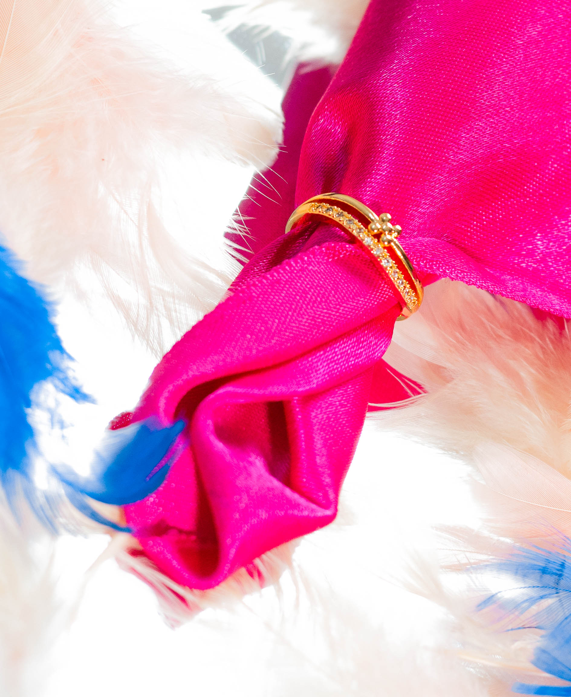 Solitaire Crystal Stacking Ring Set - Image 2