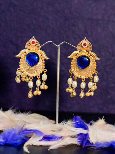 Kundan Inspired Jhumka Earrings