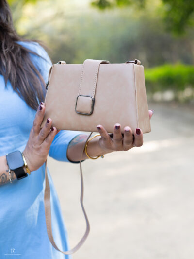 Classic Beige Crossbody Bag