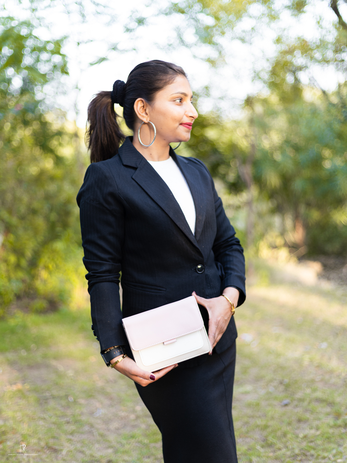Pink & White Crossbody Bag - Image 5