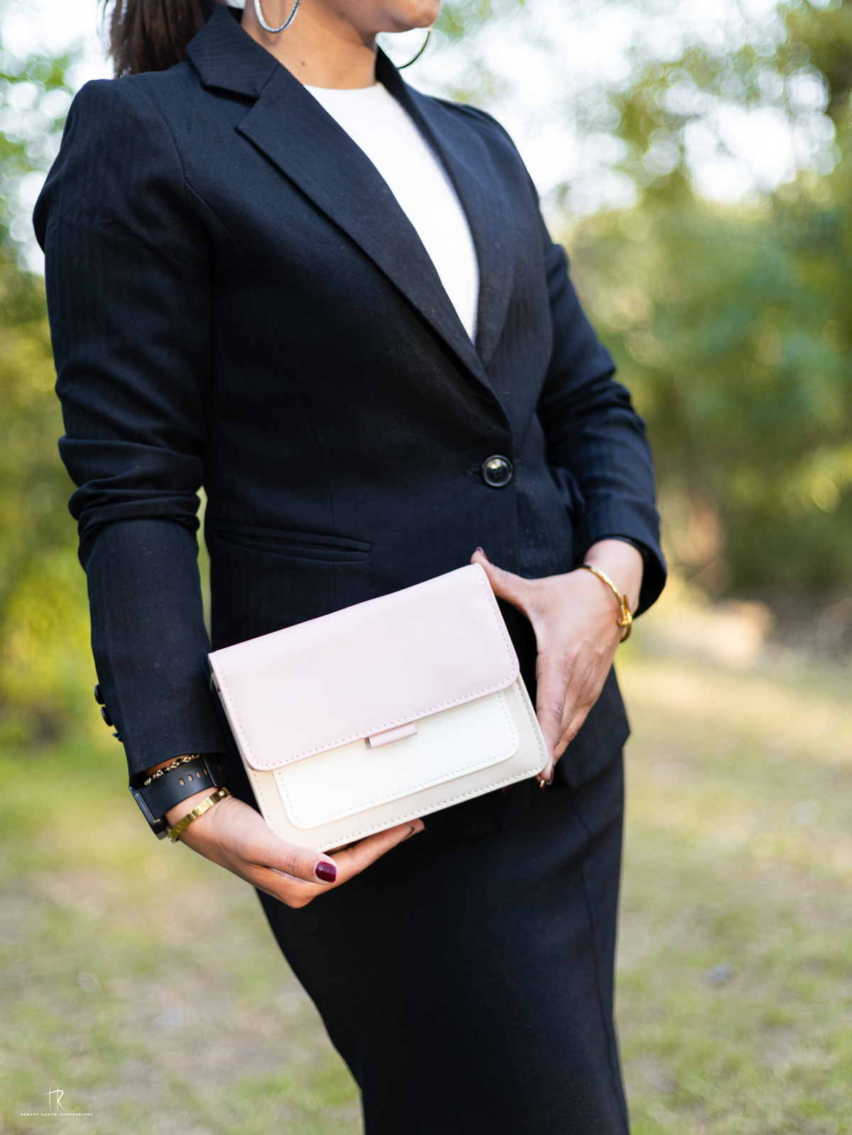 Pink & White Crossbody Bag - Image 4