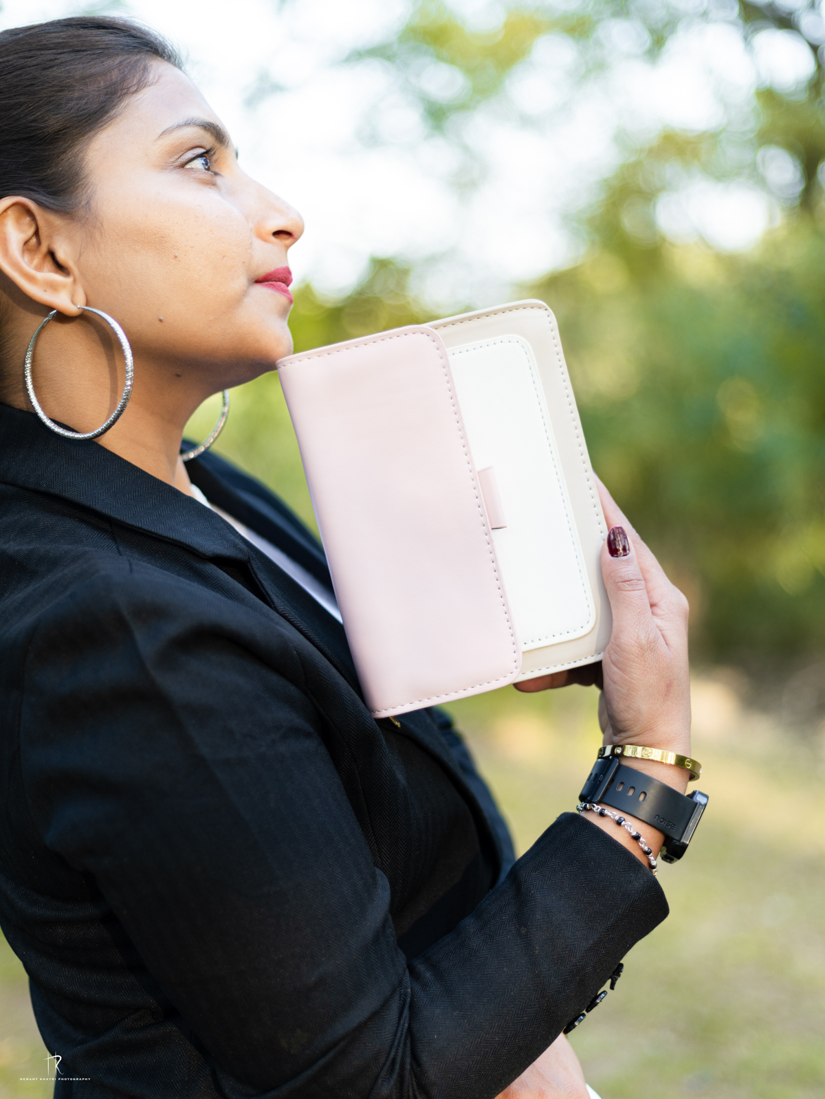 Pink & White Crossbody Bag - Image 3